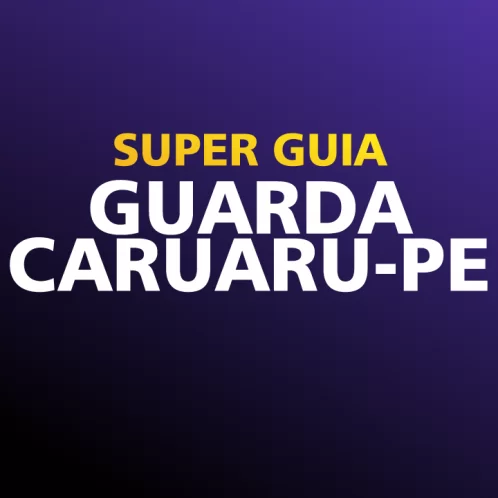 BAIXE SUPER GUIA DE ESTUDOS GUARDA CARUARU-PE