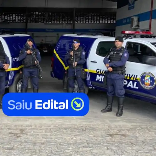 Prefeitura de Sobral-CE lança concurso para Guarda Civil Municipal com 370 vagas e salário de R$ 3,2 mil Relacionada